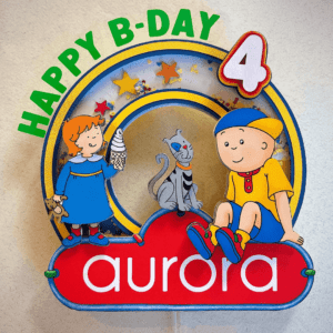 Calliou Cake Topper