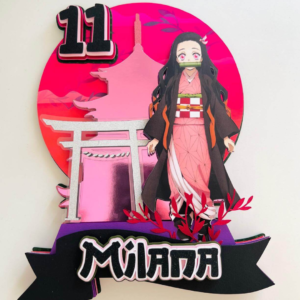 Demon Slayer Cake Topper - Nezuko Cake Topper