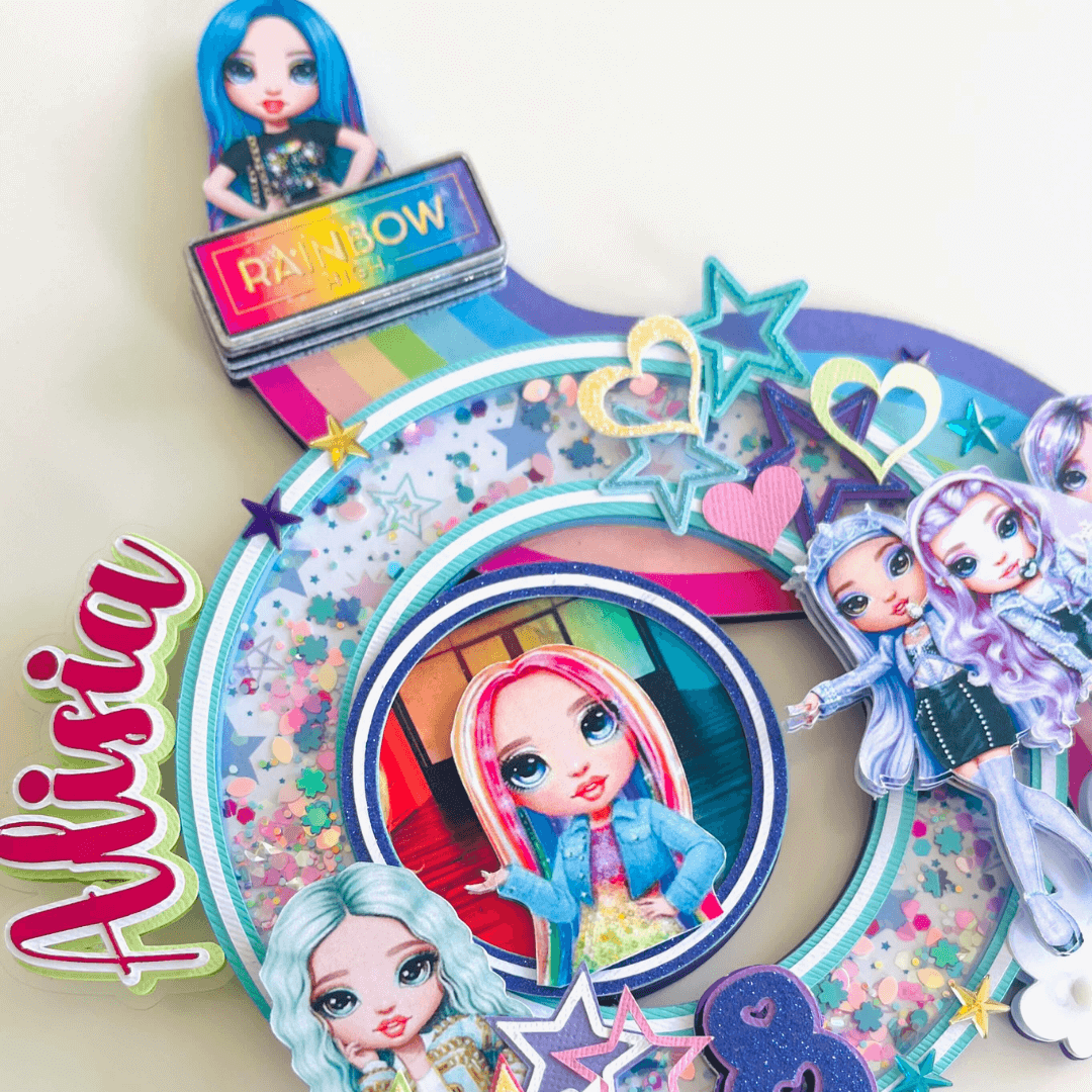 Rainbow High Cake Topper