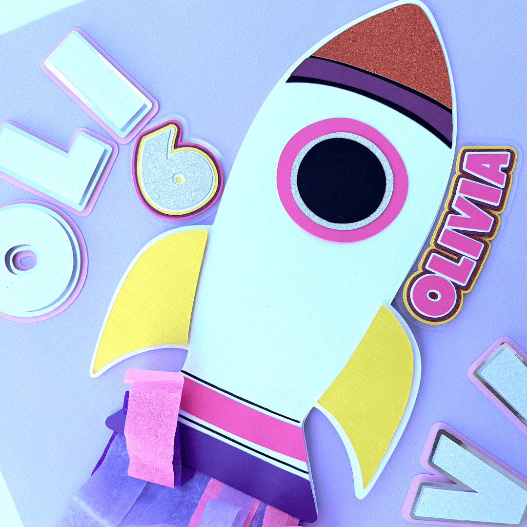 Rocket Cake Topper