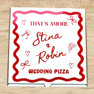 Wedding Pizza Box