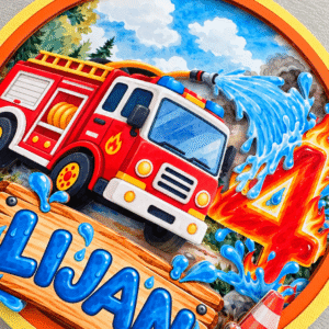 Fire Truck Cake Topper