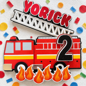 Fire Truck Cake Topper