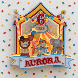 Circus Cake Topper