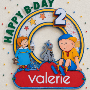 Calliou Cake Topper