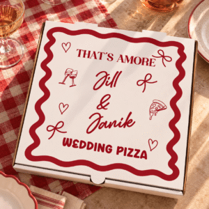 Wedding Pizza Box