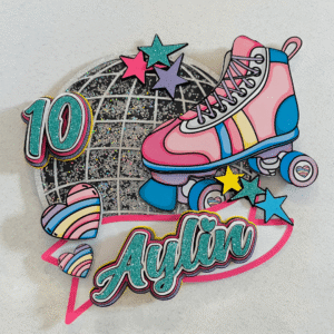 Roller Skates Cake Topper